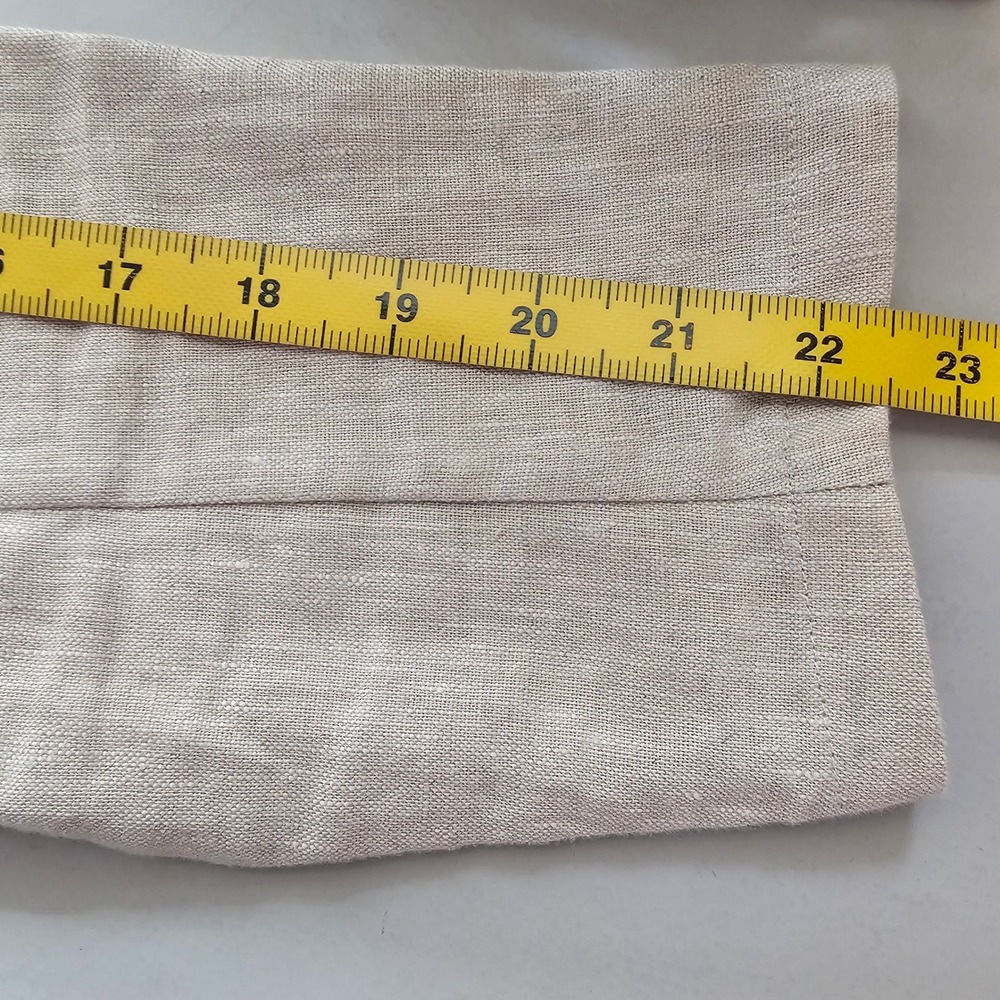 Grae Cove M Linen Blend Blazer Jacket Relaxed Fit Minimalist Neutral Coastal - Picture 7 of 10
